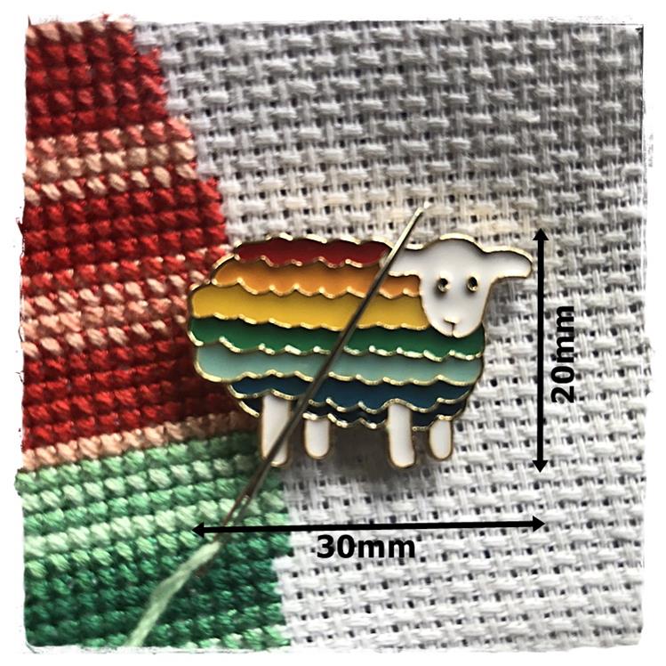 Magnetic Needle Minder Rainbow Sheep