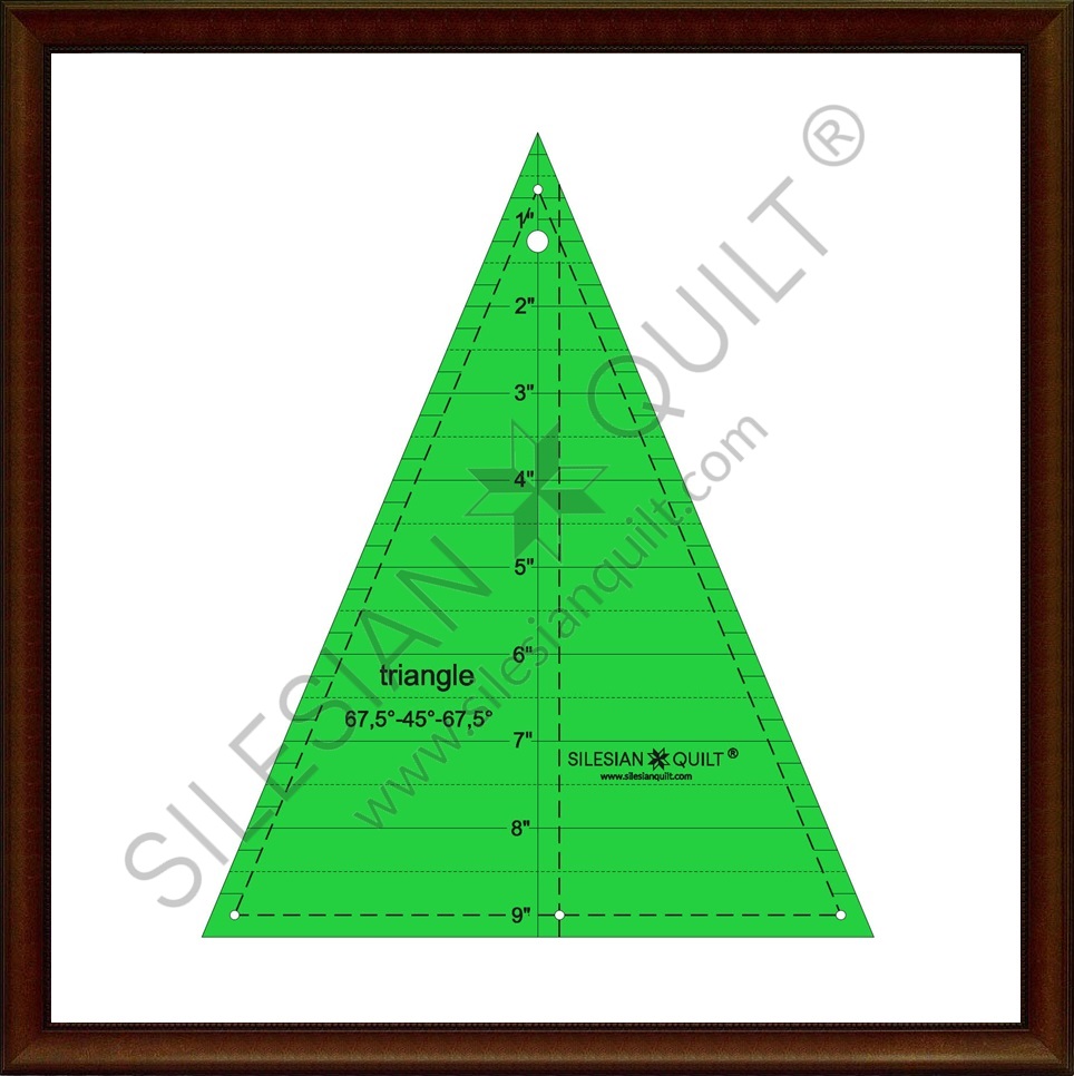 Triangle 45° 9 inches